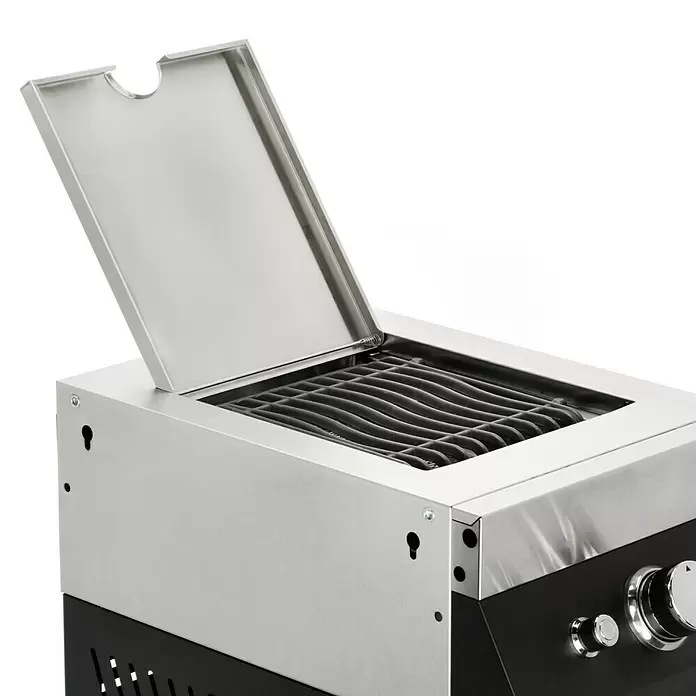 Kingstone Grillküchen-Modul The Quad Beast - Schwarz, L x B x H: 55,3 x 36,7 x 91,3 cm, 3,5 kW - Detailaufnahme