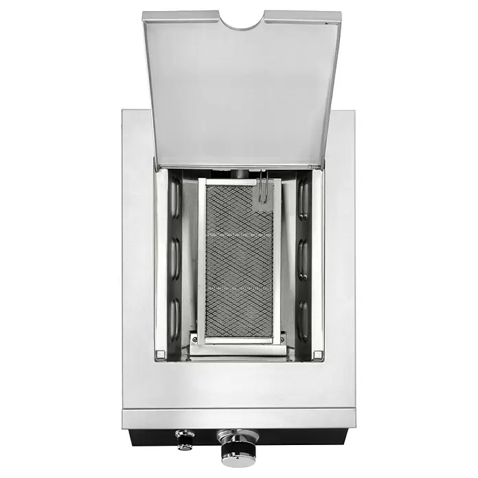 Kingstone Grillküchen-Modul The Quad Beast - Schwarz, L x B x H: 55,3 x 36,7 x 91,3 cm, 3,5 kW - Draufsicht