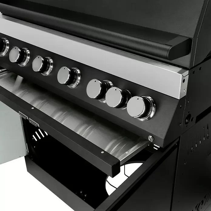 Kingstone KMS Grillkeukenmodule The Quad Six - Aantal branders: 6, Hoofdgrilloppervlak: 89,2 x 45 cm, 21 kW - Close-up