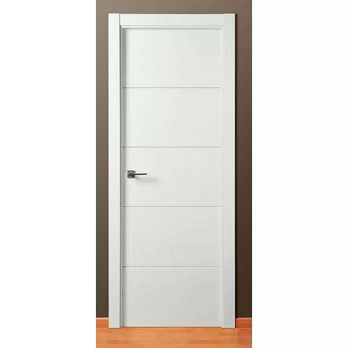 Solid Elements Puerta interior Mannheim - 62,5 x 203 cm, Apertura según normativa: Derecha, Blanco lacado, Macizo, Ciega - Foto ambiente