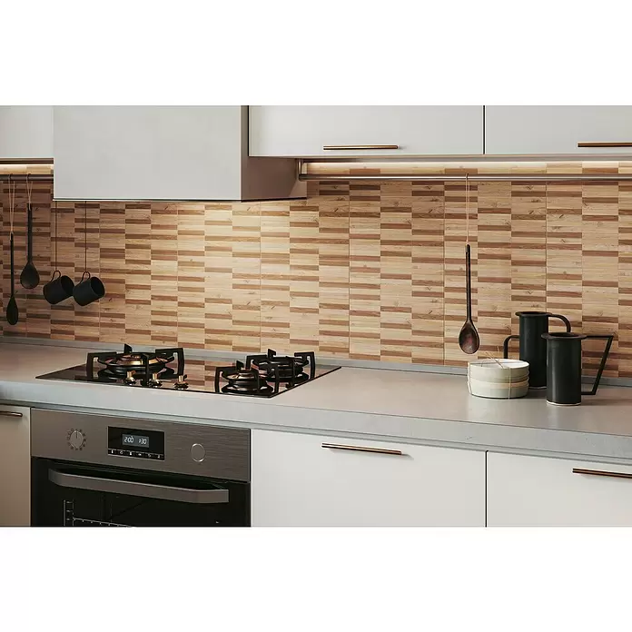 Atlas Concorde Mozaik pločica Wood Warm - 30 x 30 cm, Mat - Živopisni prikaz