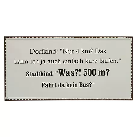 Deko-Schild Dorfleben