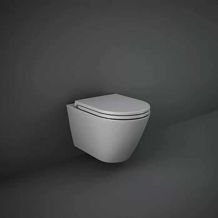 Feeling Zidna WC školjka - Bez ruba, Bez posebne glazure, Oblik ispiranja: Duboko, WC odvod: Vodoravno, Mat - Živopisni prikaz