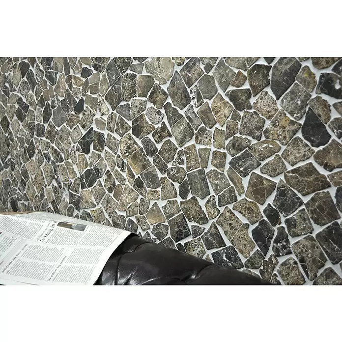 Mosaikfliese Uni CIOT 30/180KB - 30,5 x 30,5 cm, Braun, Matt - Detailaufnahme