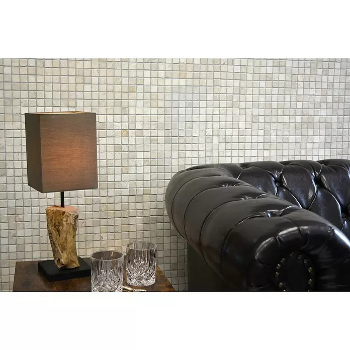 Mosaikfliese Quadrat Uni MOS TN23W - 30,5 x 30,5 cm, Cremeweiß, Matt - Stimmungsaufnahme