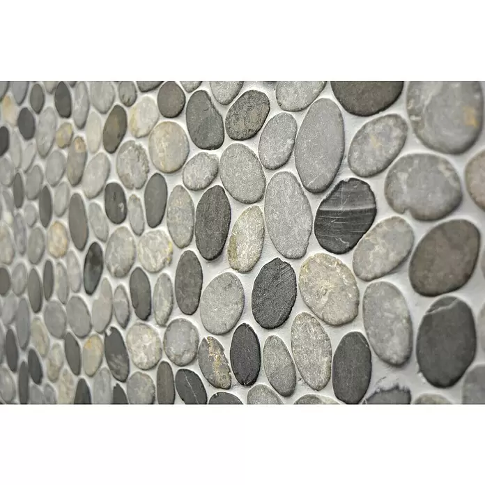 Mosaikfliese XKS INAS - 30,5 x 30,5 cm, Grau, Matt - Detailaufnahme