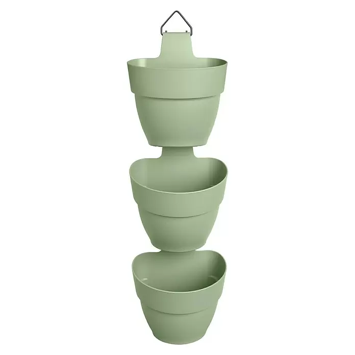 Elho Geländertopf Vibia Campana Vertical Forest - Außenmaß (L x B x H): 20,7 x 17,1 x 29,7 cm, Kunststoff, Pistazien grün - Vorderansicht