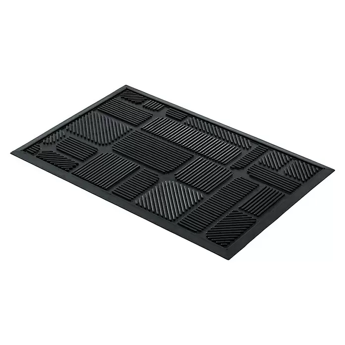 Astra Gummimatte Structure - Schwarz, 45 x 75 cm - Diagonale Ansicht