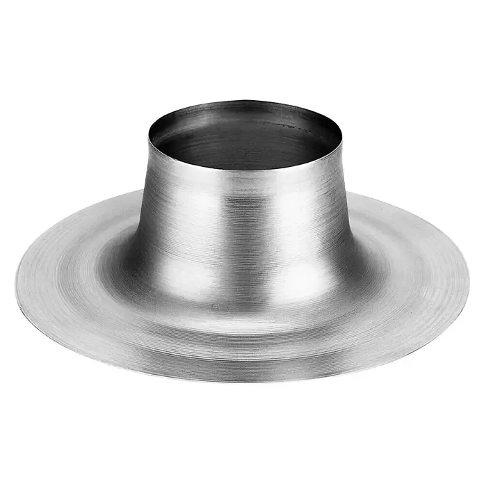 Nedco Dakdoorvoer Plakplaat - Diameter aansluitstukken: 138 mm, Aluminium - Diagonaal zicht