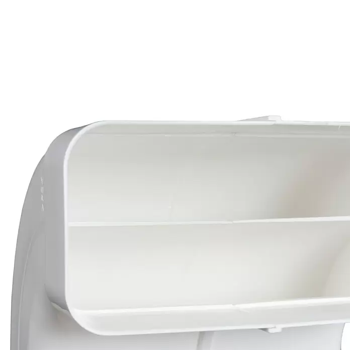 Nedco Vlakkanaalbocht Eco+ - Afmeting aansluitstukken: 169 x 77 mm, Verticaal, 90 °, Wit, Kunststof - Close-up