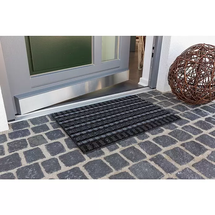 Astra Fußmatte Poly Brush - Schwarz, 40 x 60 cm, 100 % Polypropylen - Stimmungsaufnahme