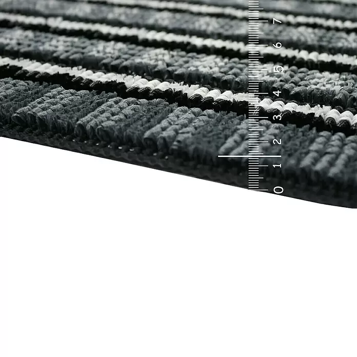 Astra Fußmatte Poly Brush - Schwarz/Silber, 40 x 60 cm, 100 % Polypropylen - Anwendungsbeispiel