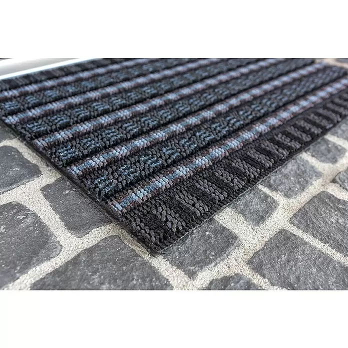 Astra Fußmatte Poly Brush - Schwarz, 40 x 60 cm, 100 % Polypropylen - Detailaufnahme