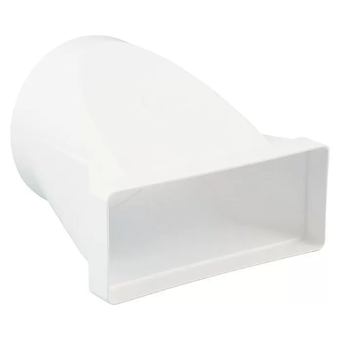 Nedco Overgangsstuk Recht - Diameter aansluitstukken: 150 mm, 220 x 90 mm, Kunststof - Diagonaal zicht