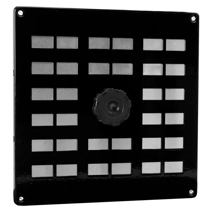 Nedco Ventilatierooster - 200 x 200 mm, Zwart - Vooraanzicht