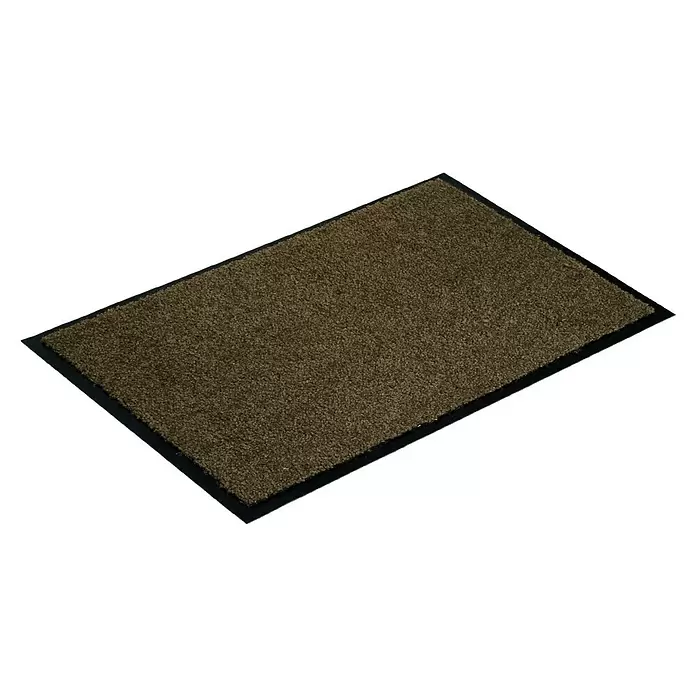 Astra Schmutzfangmatte Diamant - Uni, Braun, 60 x 80 cm, Material Nutzschicht: 100 % Polyamid - Diagonale Ansicht
