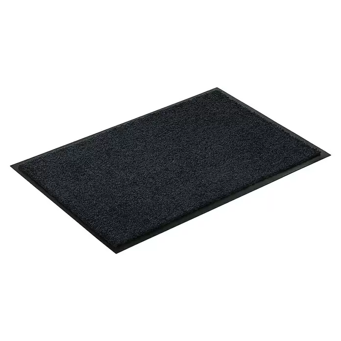Astra Schmutzfangmatte Diamant - Uni, Schwarz, 60 x 80 cm, Material Nutzschicht: 100 % Polyamid - Diagonale Ansicht