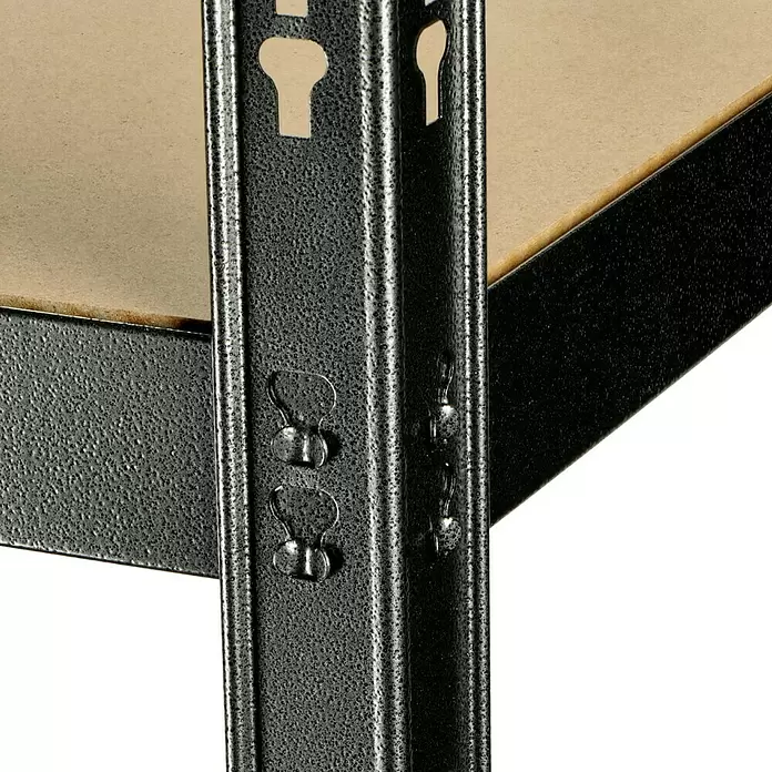 Regalux Metall-Schwerlast-Stufenregal - B x H: 100 x 180 cm, Tiefe: 60 cm, Stecken - Detailaufnahme