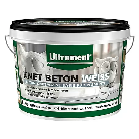 Ultrament  Beton-Knetmasse Knet Beton Weiß