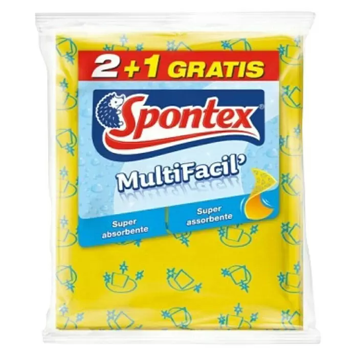 Spontex Bayeta Multifácil 2 + 1 - 3 uds., L x An: 37 x 35 cm - Vista frontal