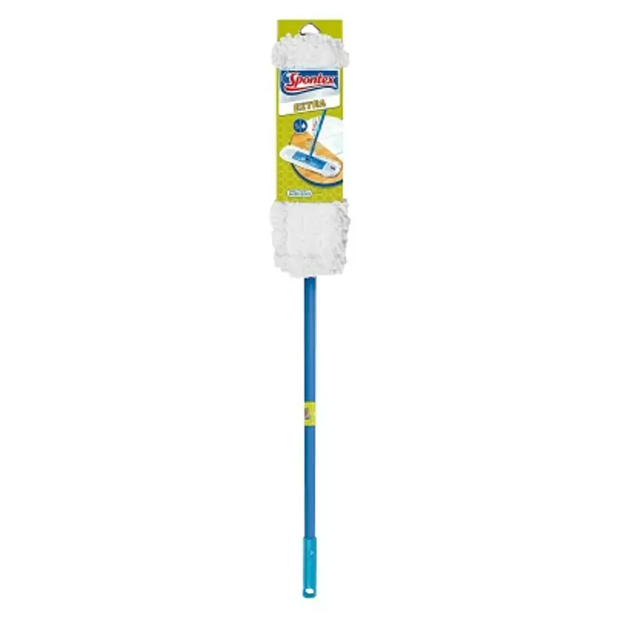 Spontex Mopa de microfibra - Con mango telescópico, Microfibra - Vista frontal