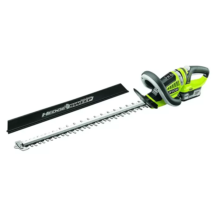 Ryobi ONE+ Akku-Heckenschere 18 V RHT1855R40F - 18 V, Li-Ionen, 4 Ah, 1 Akku - Diagonale Ansicht