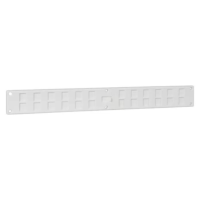 Nedco Ventilatieschuif en -rooster - b x h: 37 x 4 cm, Kunststof, Wit - Diagonaal zicht