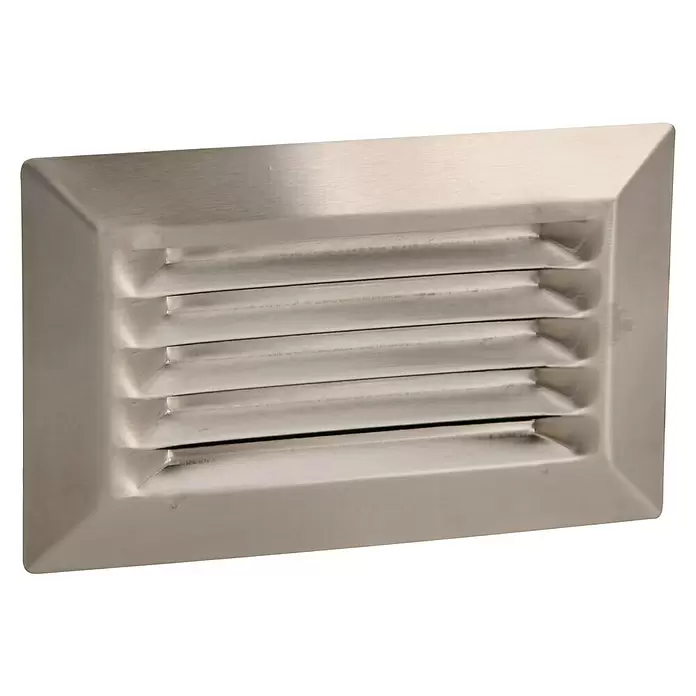 Nedco Gevelrooster - Geborsteld RVS, b x h: 110 x 54 mm, Roestvrij staal - Diagonaal zicht