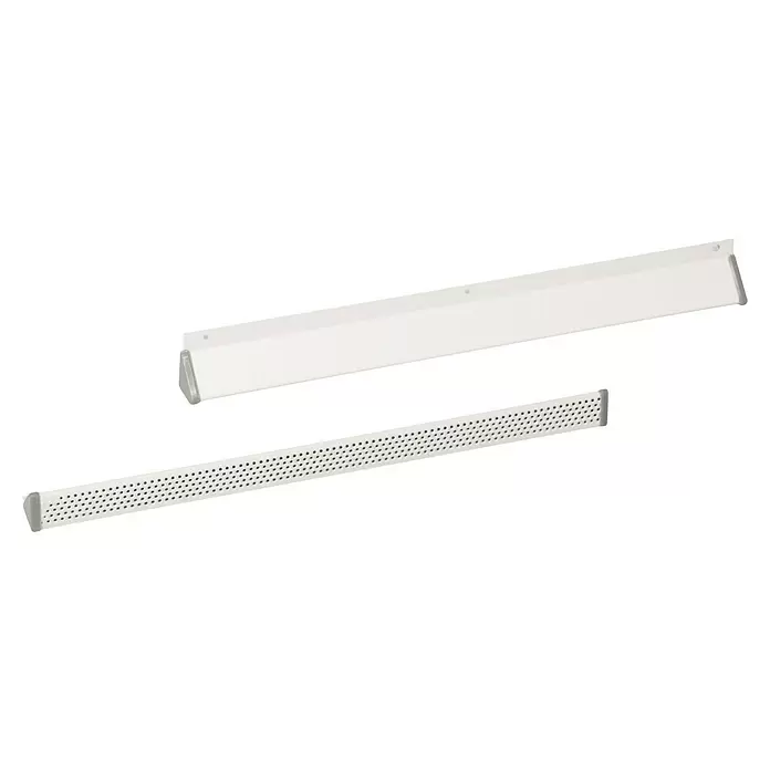 Nedco Afdekkap - b x h: 37 x 3 cm, Wit - Diagonaal zicht