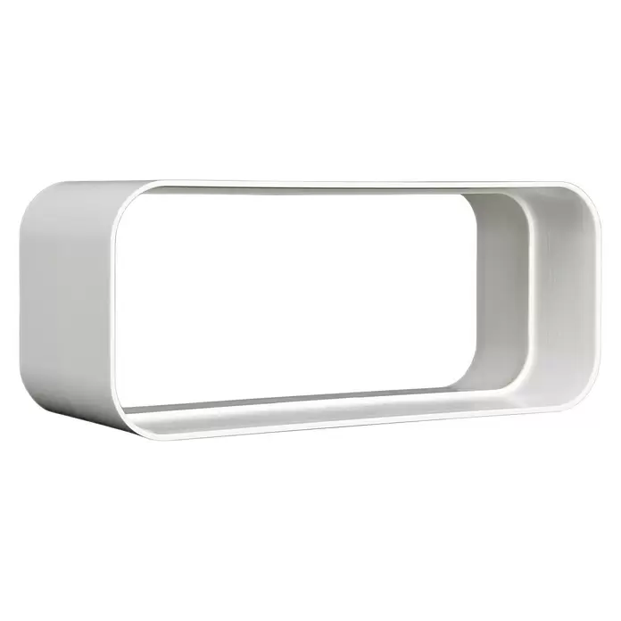 Nedco Buisverbinder Eco+ - 220 x 90 mm, Kunststof, Wit - Diagonaal zicht