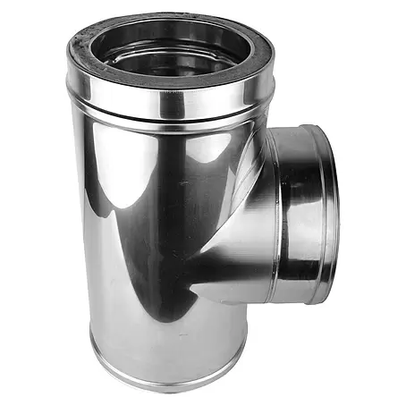 Nedco  T-stuk pelletkachelpijp