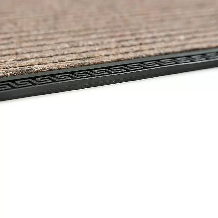 Astra Fußmatte Border Star - Braun, 50 x 80 cm, 70 % Polypropylen, 30 % Gummi - Detailaufnahme