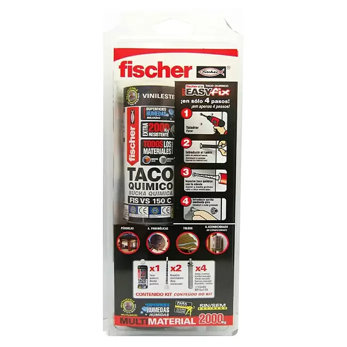 Fischer Set de anclaje químico Easy Fix - 150 ml - Vista frontal
