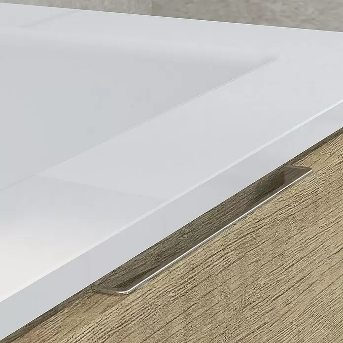 Mueble de lavabo Plano - L x An x Al: 46 x 60 x 32 cm, Olmo - Primer plano