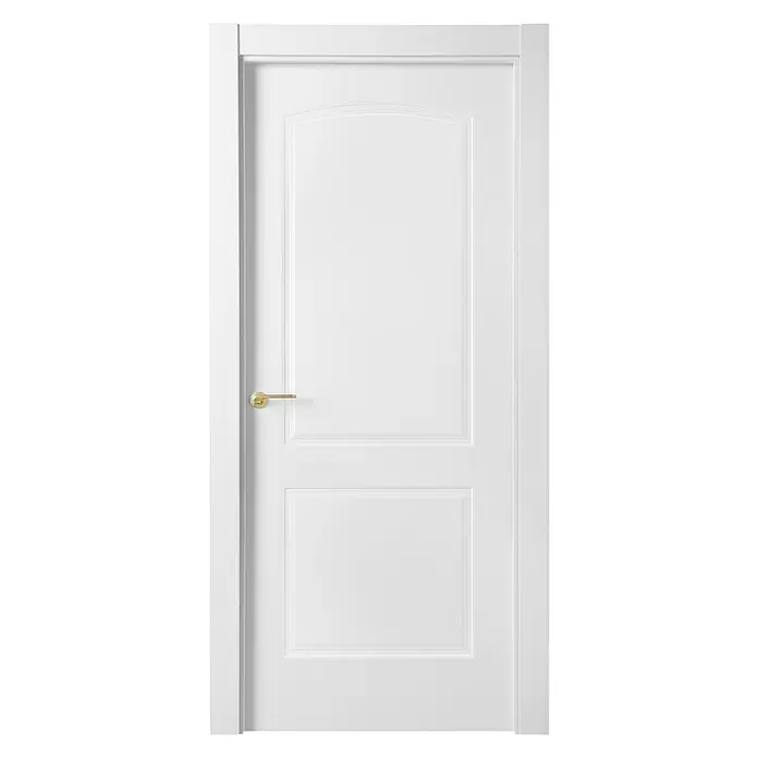 Solid Elements Puerta interior Bremen - 72,5 x 203 cm, Apertura según normativa: Derecha, Blanco lacado, Macizo, Ciega - Vista frontal