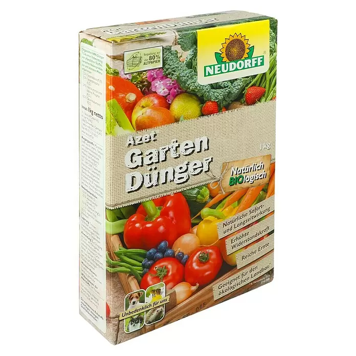 Neudorff Fertofit Gartendünger - 1 kg - Diagonale Ansicht