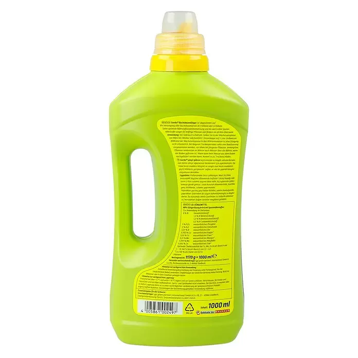 Gardol Buchsbaumdünger - 1 l, Inhalt ausreichend für ca.: 150 l - Rückansicht