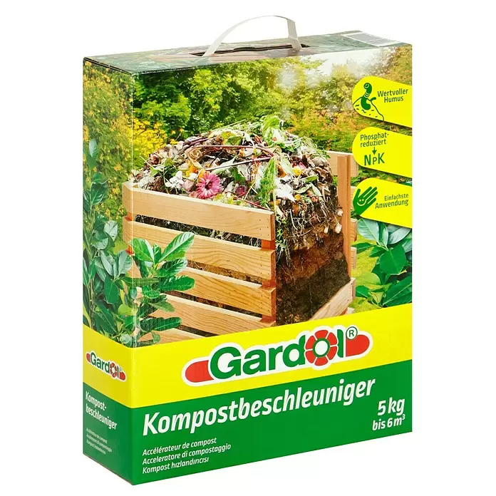 Gardol Kompostbeschleuniger - 5 kg, Inhalt ausreichend für ca.: 6 m³ - Diagonale Ansicht