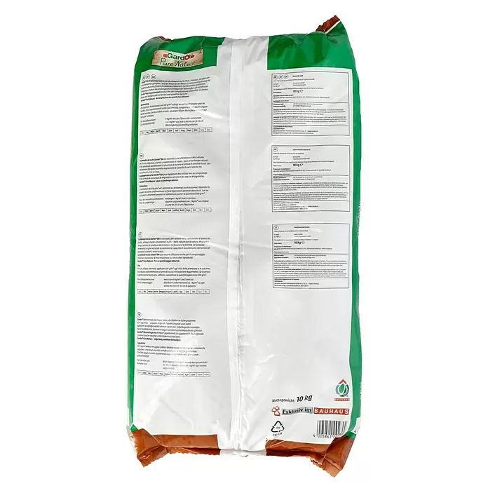 Gardol Pure Nature Urgesteinsmehl - 10 kg, Inhalt ausreichend für ca.: 30 m² - Rückansicht