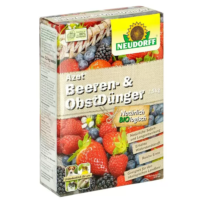 Neudorff Azet Beerendünger - 2,5 kg - Diagonale Ansicht