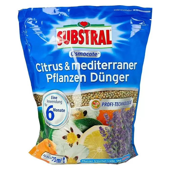 Substral Osmocote Gnojivo za biljke citrusa - 1,5 kg, Sadržaj je dovoljan za: 75 m² - Pogled sprijeda