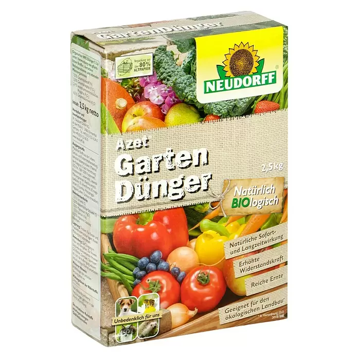 Neudorff Fertofit Gartendünger - 2,5 kg - Diagonale Ansicht