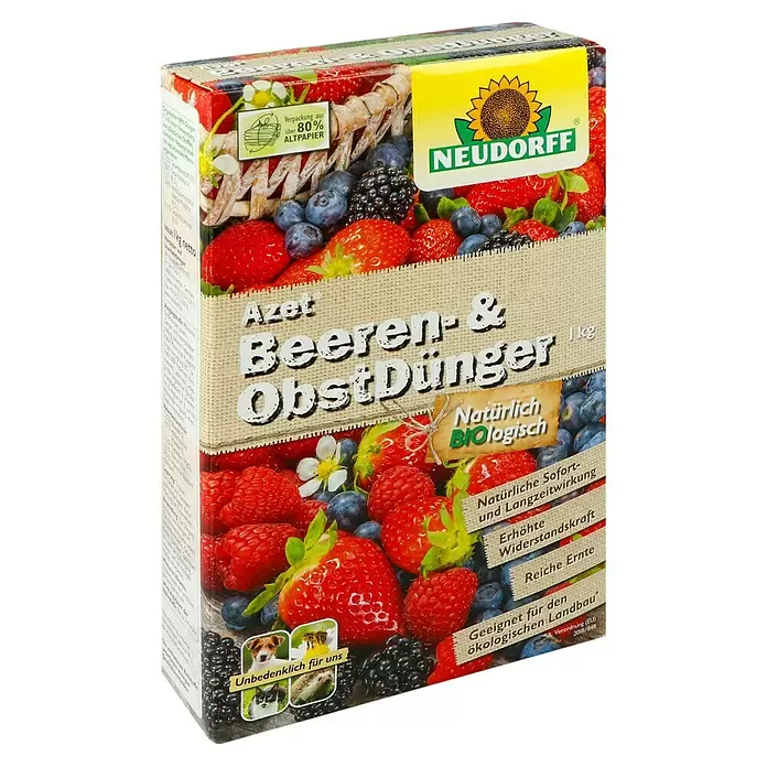 Neudorff Azet Beerendünger - 1 kg - Diagonale Ansicht