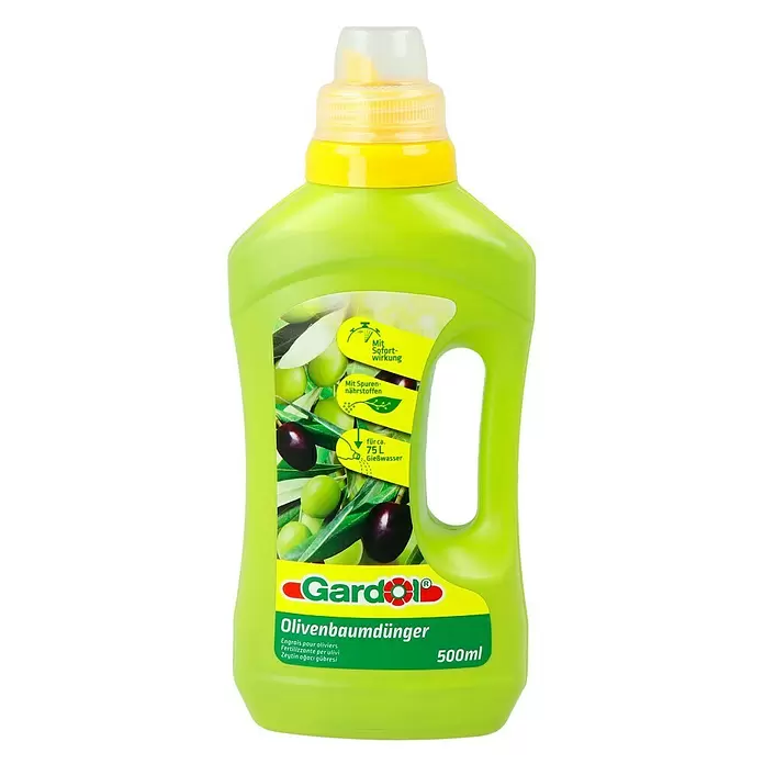 Gardol Olivenbaumdünger - 500 ml, Inhalt ausreichend für ca.: 75 l Gießwasser - Vorderansicht