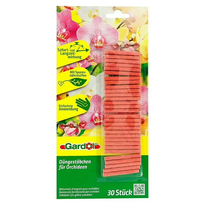 Gardol Orchideen-Düngerstäbchen - 30 Stk., Inhalt ausreichend für ca.: 30 Pflanzen - Vorderansicht