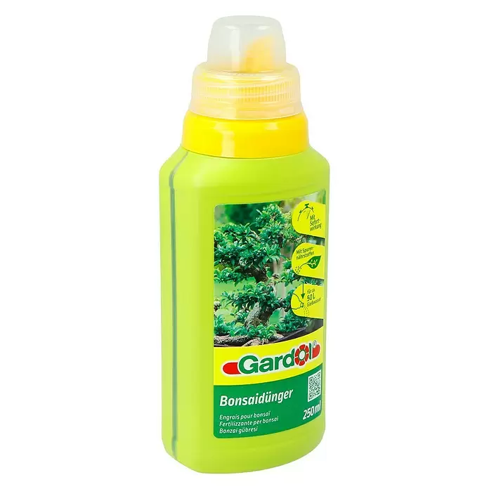 Gardol Bonsaidünger - 250 ml, Inhalt ausreichend für ca.: 50 l - Diagonale Ansicht