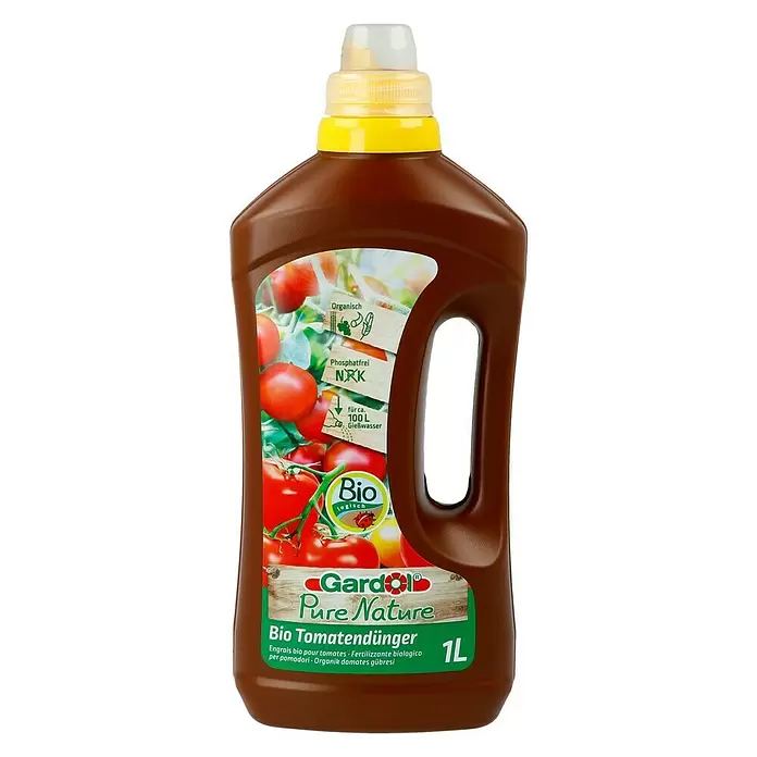 Gardol Pure Nature Bio-Tomatendünger - 1 l, Inhalt ausreichend für ca.: 100 l Gießwasser - Vorderansicht