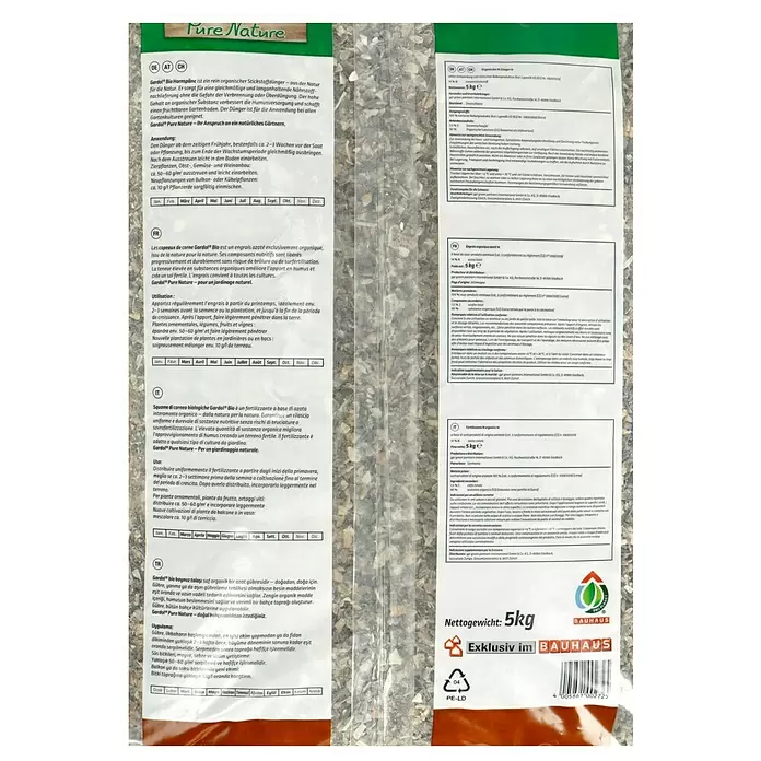 Gardol Pure Nature Bio-Hornspäne - 5 kg, Inhalt ausreichend für ca.: 100 m² - Detailaufnahme