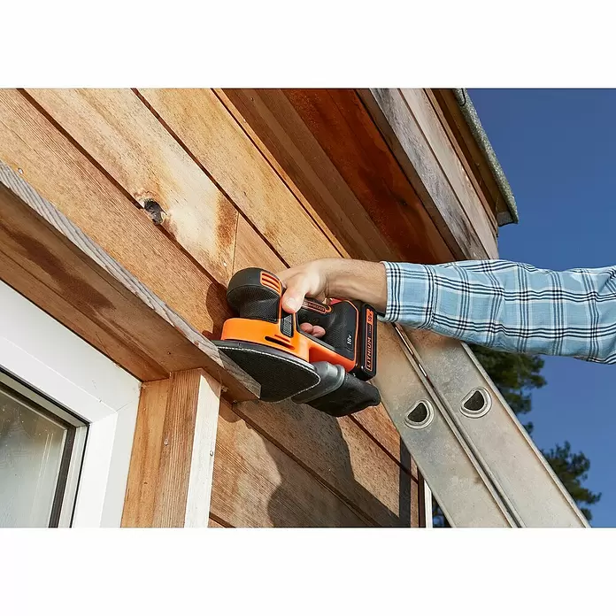 Black+Decker Akku-Multischleifer BDCDS18-QW - 18 V, 1 Akku, 5 Ah, 12.000 U/min - Anwendungsbeispiel