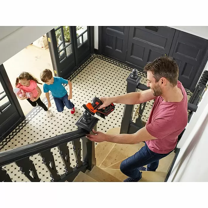 Black+Decker Akku-Multischleifer BDCDS18-QW - 18 V, 1 Akku, 5 Ah, 12.000 U/min - Anwendungsbeispiel